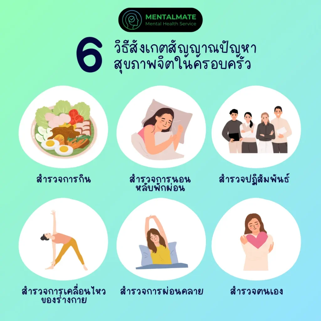 6 วิธีสังเกตสัญญาณปัญหาสุขภาพจิตในครอบครัว