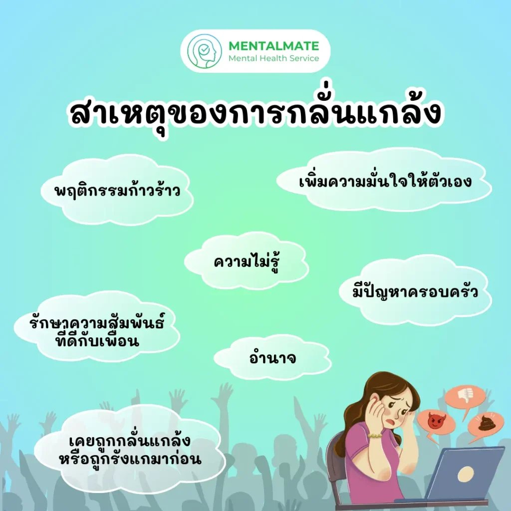 สาเหตุของการกลั่นแกล้ง