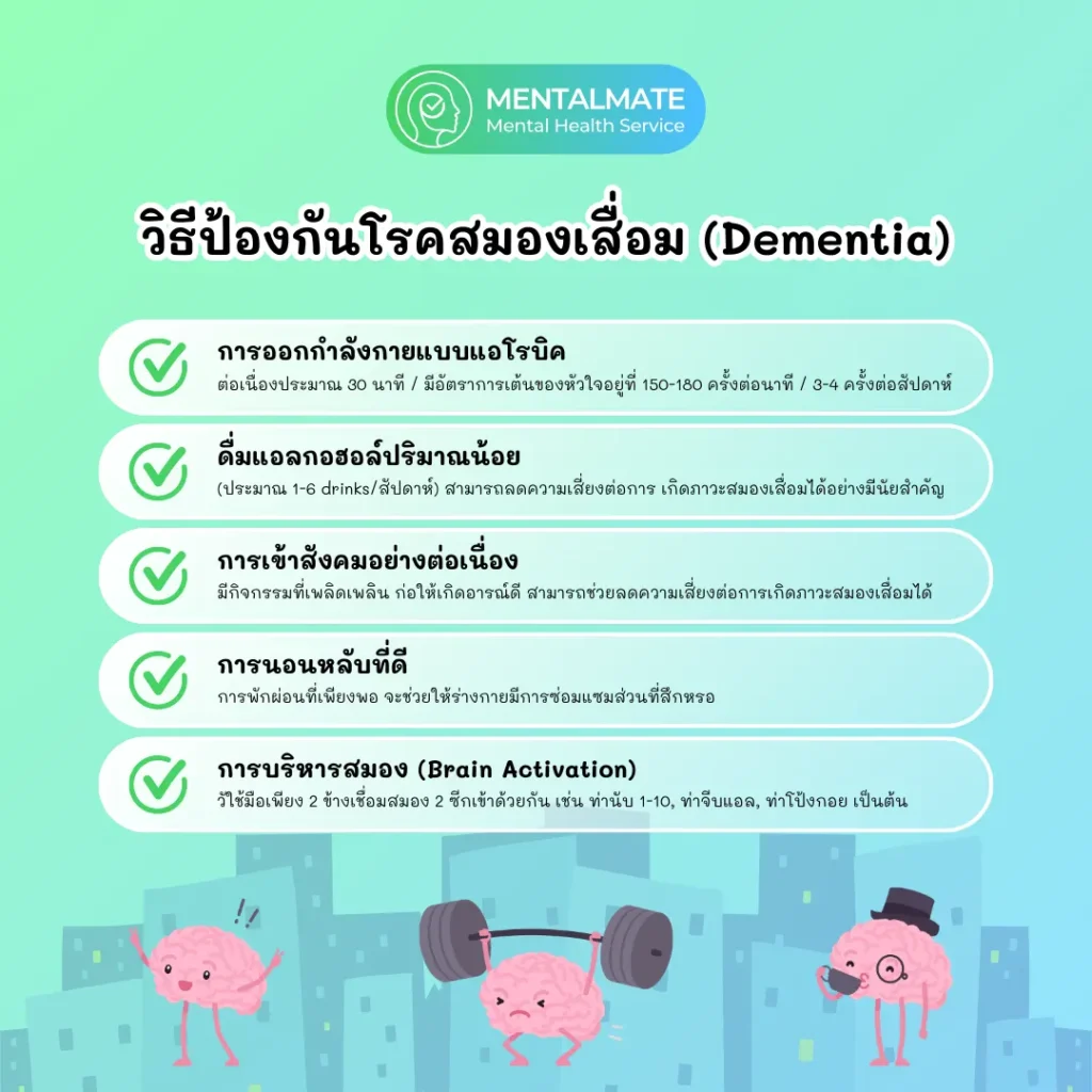วิธีป้องกันโรคสมองเสื่อม (Dementia)