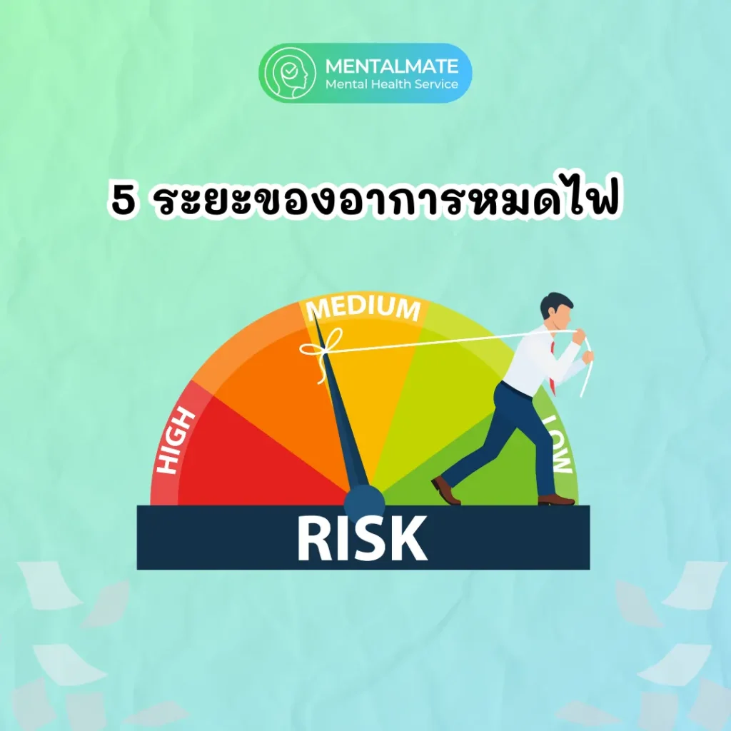 5 ระยะของอาการหมดไฟ